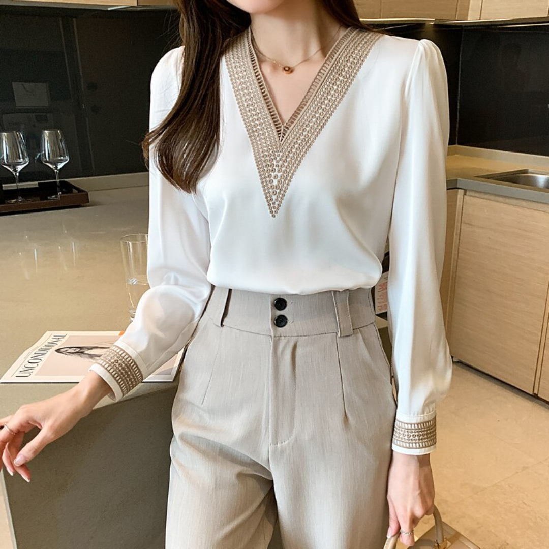 Blusa Social Feminina Delicada