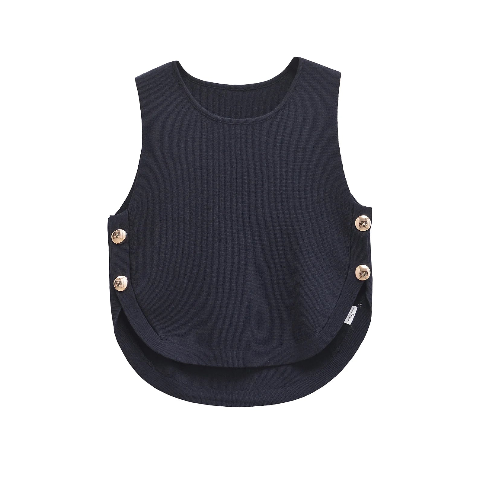 Blusa Feminina Colete com Botão