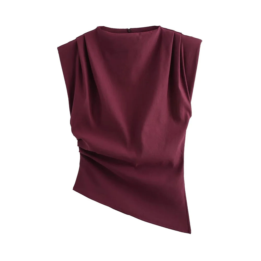 Blusa Feminina Assimétrica
