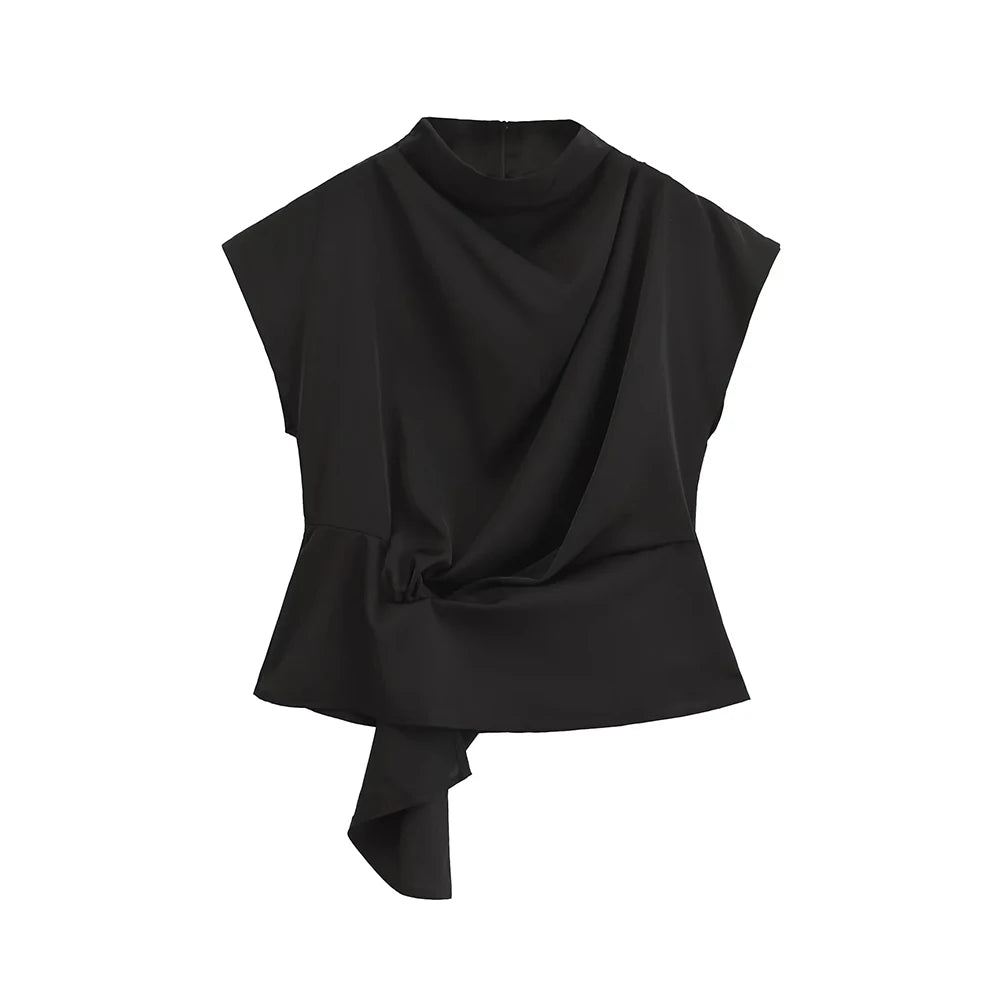 Blusa Feminina com Amarração Lateral