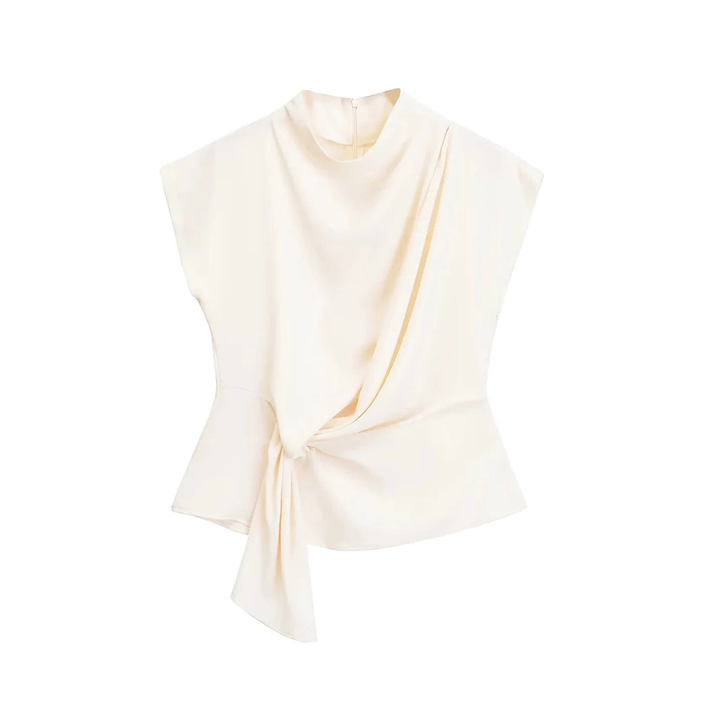 Blusa Feminina com Amarração Lateral
