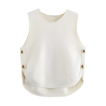 Blusa Feminina Colete com Botão