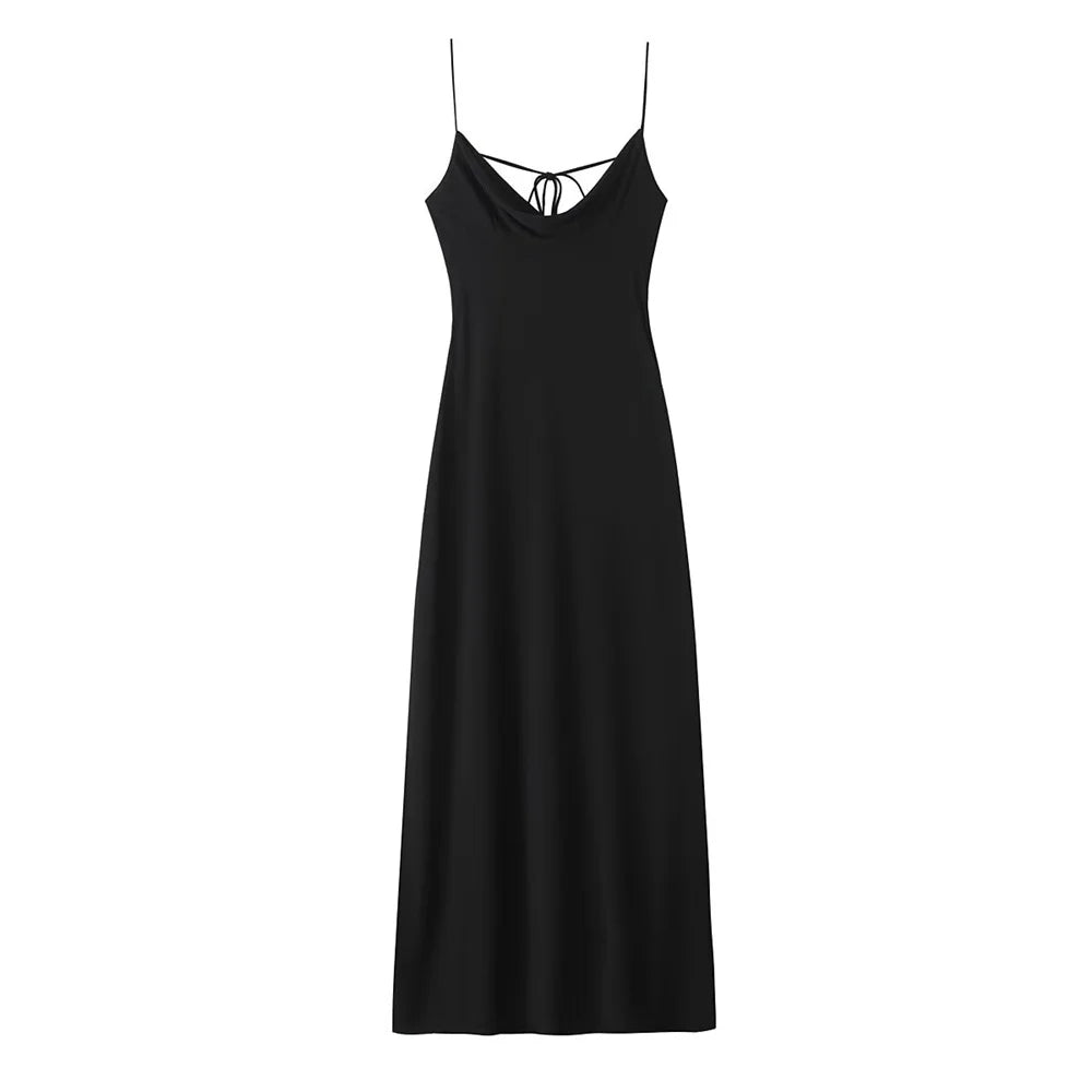 Vestido Longo Casual Black