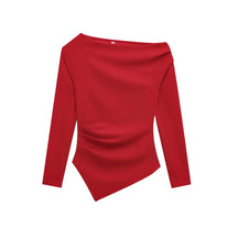 Blusa Feminina Assimétrica Manga Longa