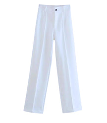 Calça Feminina Social Cintura Alta Alfaiataria
